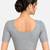 Light grey spandex golden woven zari design stretchable readymade saree blouse