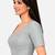 Light grey spandex golden woven zari design stretchable readymade saree blouse