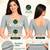 Light grey spandex golden woven zari design stretchable readymade saree blouse