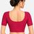 Rani cotton spandex golden woven zari design stretchable readymade saree blouse