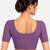 Purple cotton spandex golden woven zari design stretchable readymade saree blouse