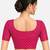 Pink cotton spandex golden woven zari design stretchable readymade saree blouse