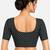 Black cotton spandex golden woven zari design stretchable readymade saree blouse
