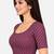 Light wine cotton spandex golden woven zari design stretchable readymade saree blouse