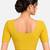 Yellow cotton spandex golden woven zari design stretchable readymade saree blouse