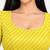 Yellow cotton spandex golden woven zari design stretchable readymade saree blouse