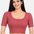 Gajri cotton spandex golden woven zari design stretchable readymade saree blouse