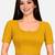 Mango cotton spandex golden woven zari design stretchable readymade saree blouse