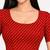 Maroon cotton spandex golden woven zari design stretchable readymade saree blouse