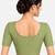 Pista green cotton spandex golden woven zari design stretchable readymade saree blouse