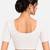 White cotton spandex silver woven zari design stretchable readymade saree blouse