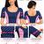 Navy blue cotton spandex golden woven zari design stretchable readymade saree blouse