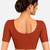 Rust cotton spandex golden woven zari design stretchable readymade saree blouse