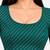 Rama green cotton spandex golden woven zari design stretchable readymade saree blouse