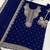 Navy blue heavy georgette embroidered suit set