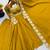 Yellow heavy embroidered flared anarkali suit with pant and dupatta set