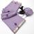 lavender floral muga cotton blend jamdani saree with blouse
