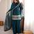 Heavy silk blend  embroidery sequence and jari work rama readymade salwar suit