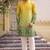 Multicolor printed cotton blend thigh length men kurta