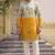 Multicolor printed cotton blend thigh length men kurta