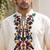 Multicolor printed cotton blend thigh length men kurta