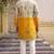 Multicolor printed cotton blend thigh length men kurta