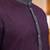 Purple solid linen silk straight men kurta