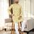 Multi color digital printed straight men kurta