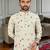 Multi color digital printed straight men kurta