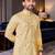 Multi color digital printed straight men kurta