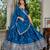Rama Green Designer Party Wear Lehenga Choli with Embroidery
