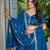 Rama Green Designer Party Wear Lehenga Choli with Embroidery
