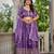 Lavender Designer Party Wear Lehenga Choli with Embroidery