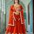 Elegant Rust Embroidered Lehenga Choli