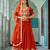 Elegant Rust Embroidered Lehenga Choli