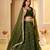Green Designer Party Wear Lehenga Choli with Embroidery