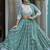 Sky Blue Designer Party Wear Lehenga Choli with Embroidery