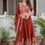 Premium Rust Colour Party Wear Lehenga Chol
