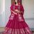 Rani Pink Designer Party Wear Lehenga Choli with Embroidery
