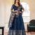 Navy Blue Designer Party Wear Lehenga Choli with Embroidery