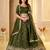 Green Designer Party Wear Lehenga Choli with Embroidery