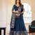 Navy Blue Designer Party Wear Lehenga Choli with Embroidery