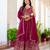 Rani Pink Designer Party Wear Lehenga Choli with Embroidery