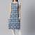 Women navy blue & white printed straight kurta