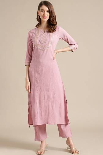 Gota patti yoke design kurta