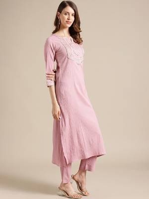 Gota patti yoke design kurta 3
