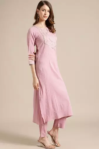 Gota patti yoke design kurta