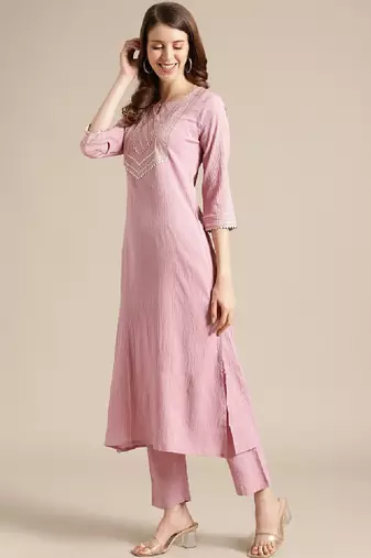 Gota patti yoke design kurta