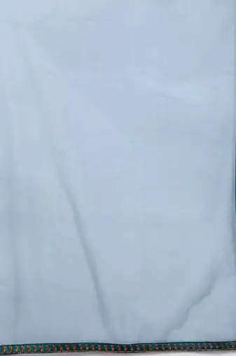 Women teal yoke design satin anarkali kurta
