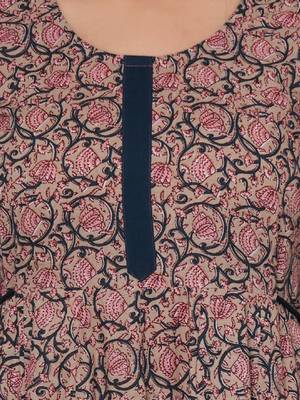 Ethnic motifs printed anarkali kurta 2